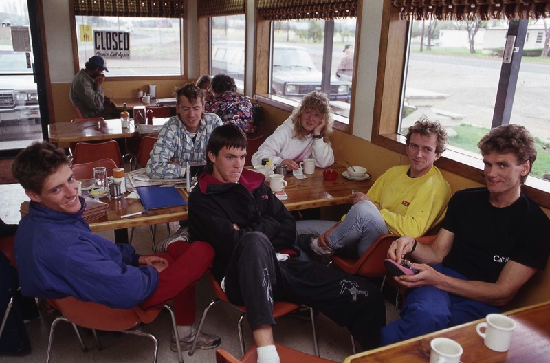 Jim Karn hanging out at the Sun Spot.  