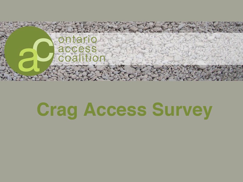 OAC Crag Access Survey