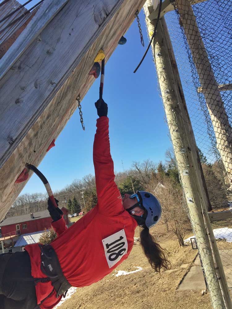 David Bouffard At The 2018 UIAA North American Championships