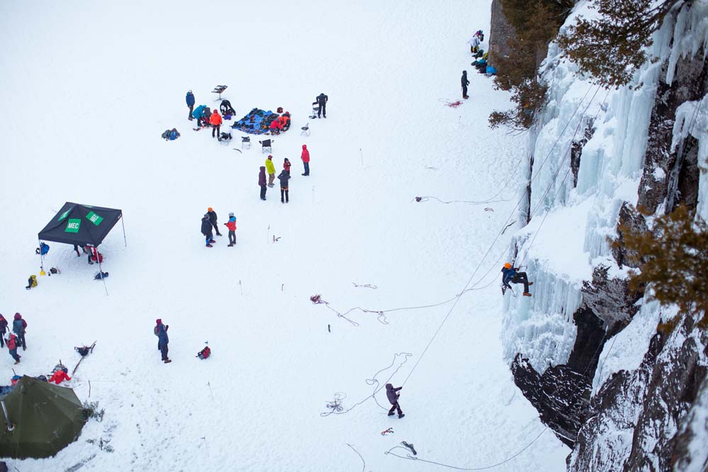 Another stunning day of ice climbing.