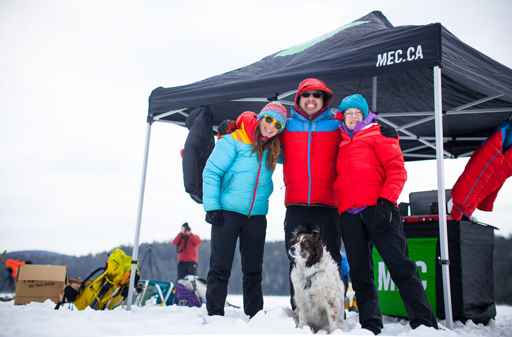 Hanging out at the MEC booth.